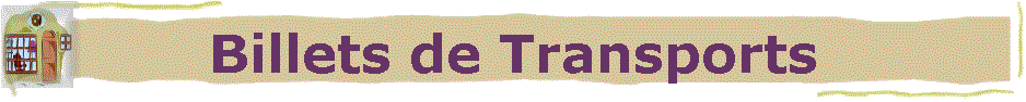Billets de Transports