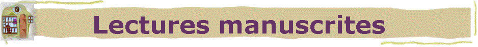 Lectures manuscrites