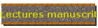 Lectures manuscrites