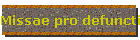 Missae pro defunctis